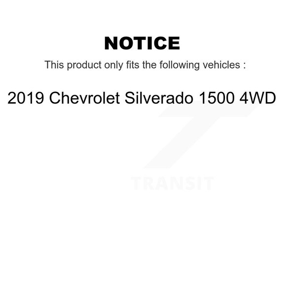 Front Bearing Lower Control Arm Ball Joint Link Kit For 2019 Chevrolet Silverado 1500 4WD